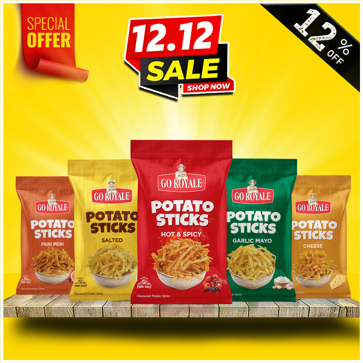 12.12 Special Potato Sticks Large Bundle