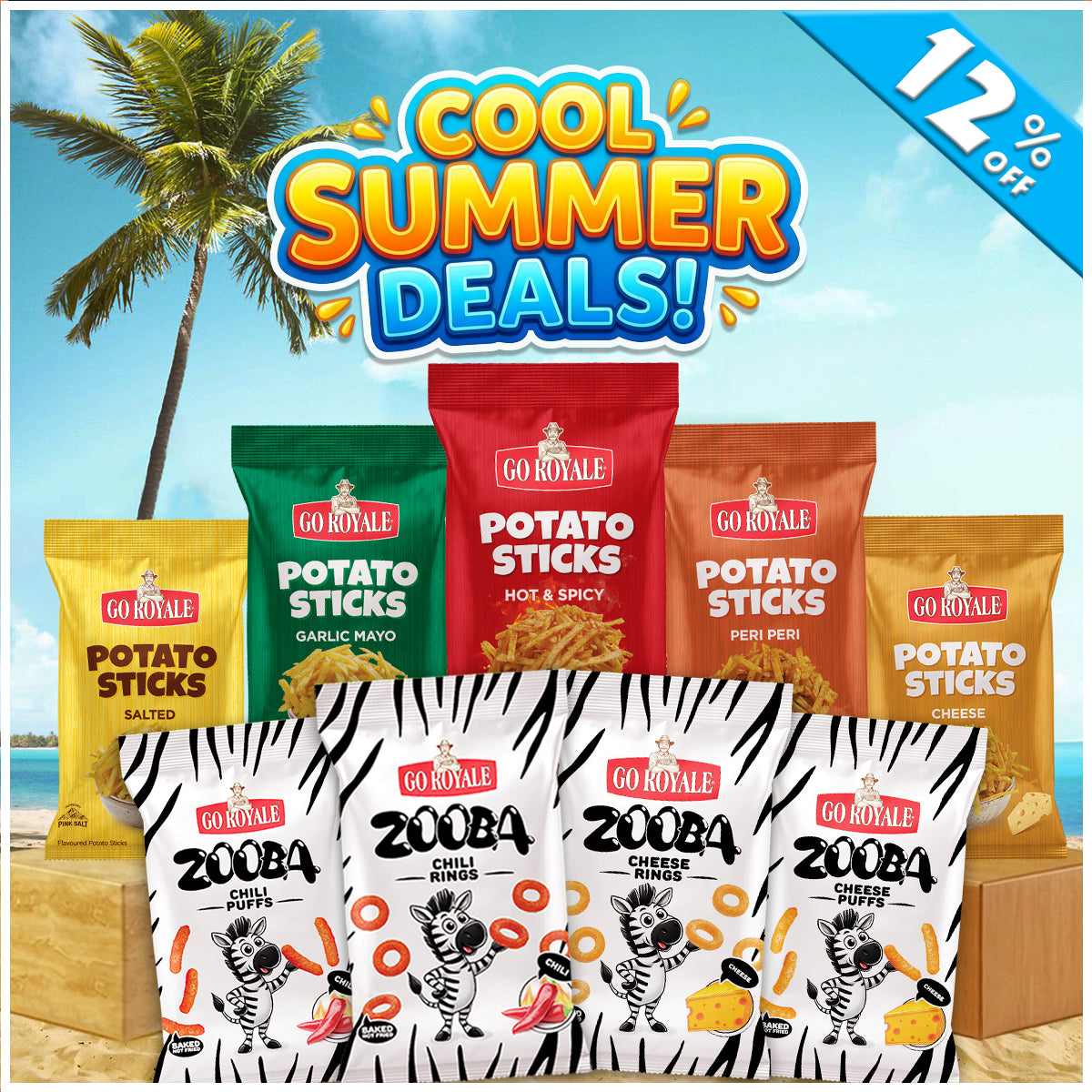 SC Special Potato Stick + Zooba Medium Bundle - 9 Premium Products