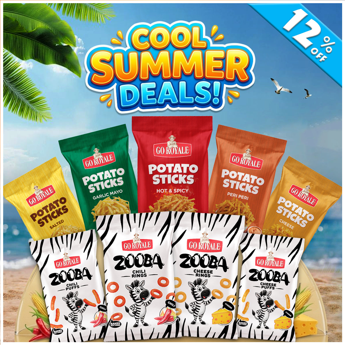 SC Special Potato Stick + Zooba Large Bundle - 9 Premium Products